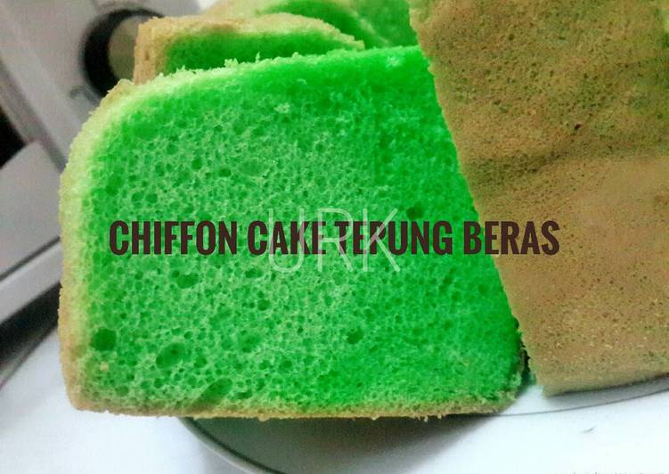 Resep Chiffon Cake Tepung Beras Kiriman dari Unique Rahmawati Khaishady