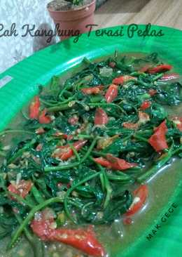 Cah Kangkung Terasi Pedas