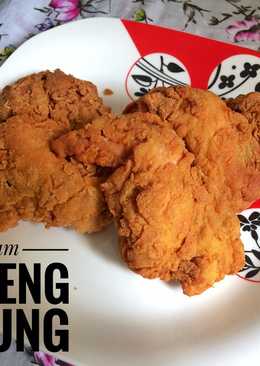 Ayam goreng tepung crispy simple