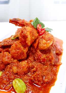 Udang sambal balacan