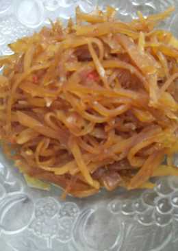 Tumis kecap pepaya muda