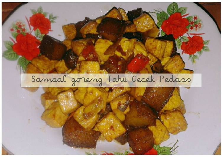 resep Sambal Goreng Tahu Cecek Pedass