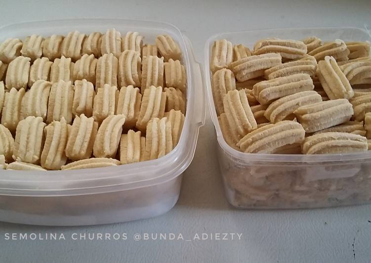 gambar untuk resep makanan Semolina Churros