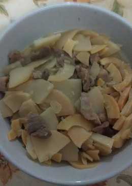 Rebung cah daging babi