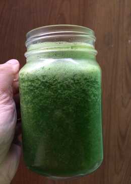 Healthy tasty green juice