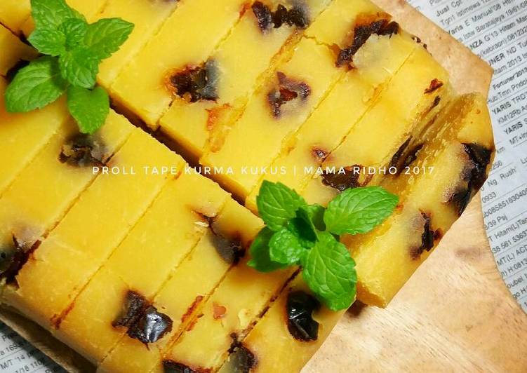 resep makanan Proll tape kurma kukus