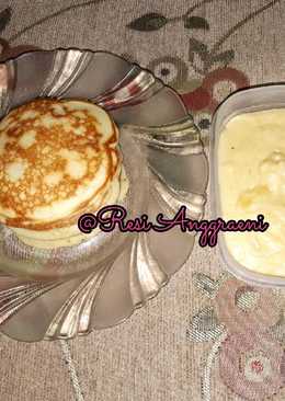 Pancake Sosis dengan Saus Keju