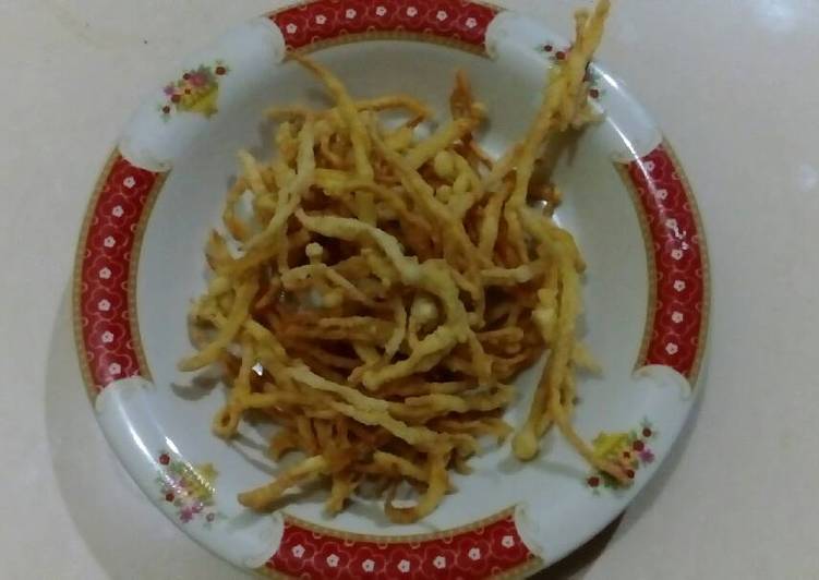 gambar untuk resep Jamur enoki goreng kriuk