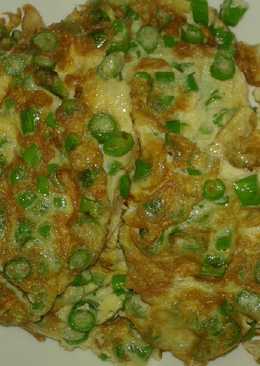 Dadar telor kacang panjang