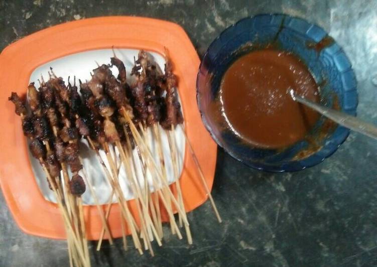 gambar untuk resep makanan Sate kambing sederhana..gak ribet