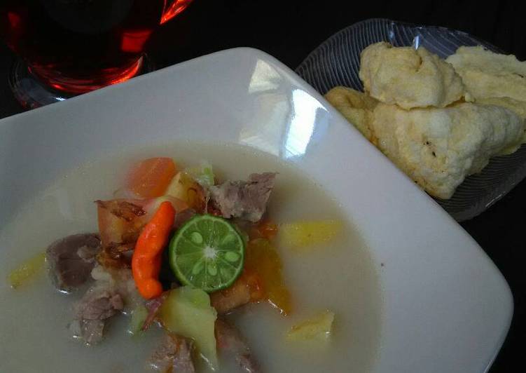 cara membuat Soto Betawi Simpel