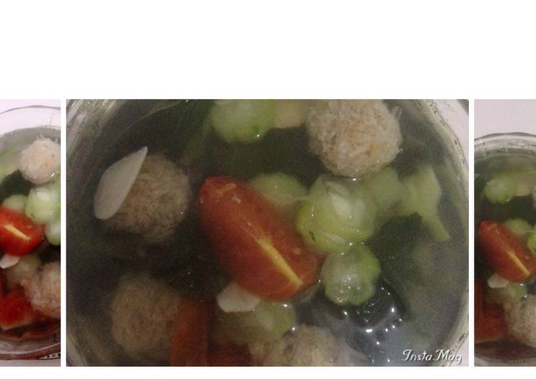 resep Sayur Oyong sawi hijau bakso rambutan