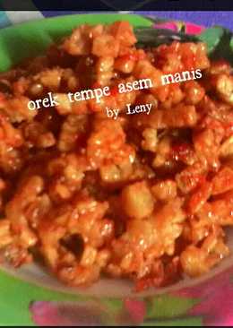 Orek tempe asem manis