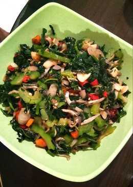 Oseng paitan mix teri asin