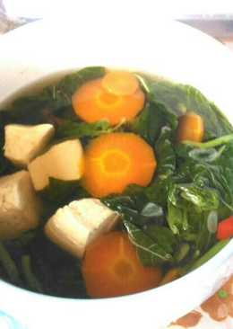 Sayur Bening Bayam Tahu