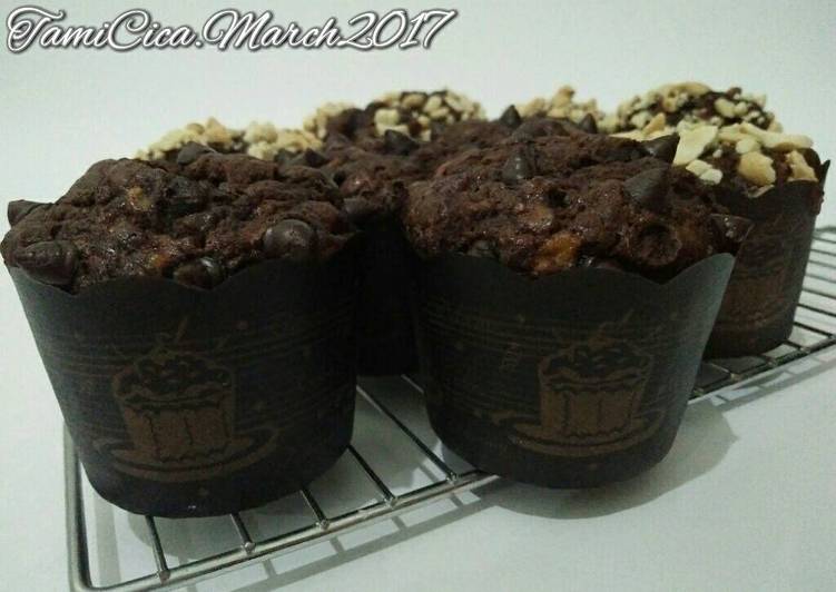 gambar untuk resep makanan Banana ChocoChip Muffin