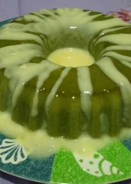 Puding Matcha dgn vla Vanila