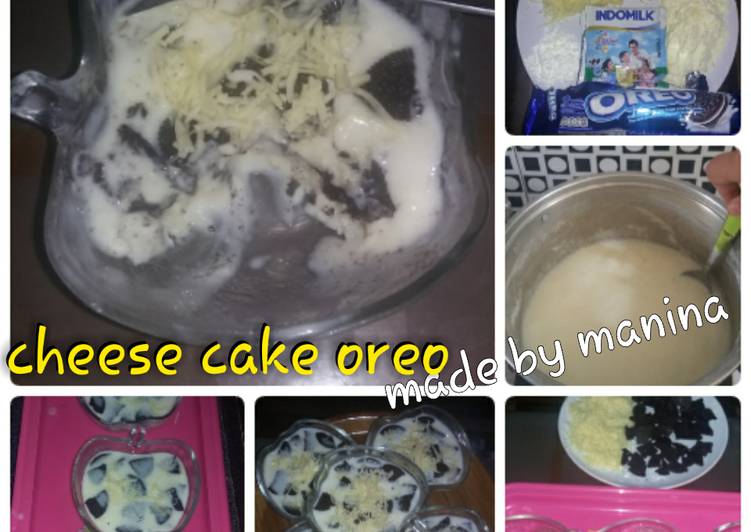 resep lengkap untuk Cheese cake oreo/es krim oreo