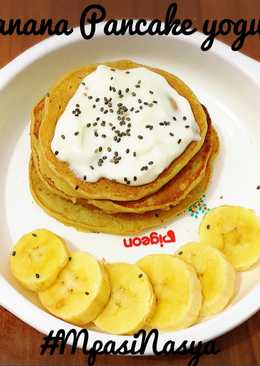 Banana pancake yogurt (Mpasi 10m+)