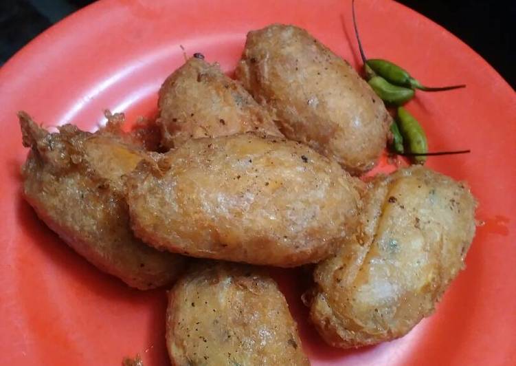 gambar untuk cara membuat Kroket Singkong Sosis