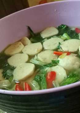 Sayur sawi bakso