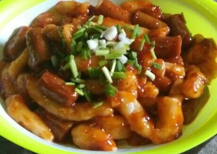 bahan dan cara membuat Tteobokki korean food