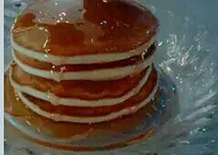 gambar untuk resep makanan Pancake fluffy tanpa baking powder,baking soda,buttermilk