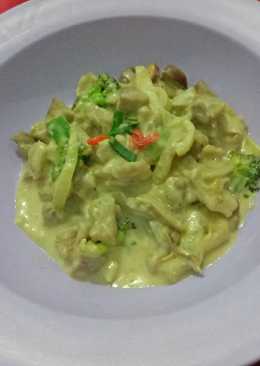 Ayam brokoli saus keju