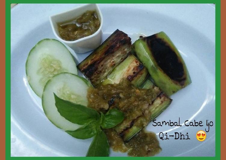 resep Sambal Ijo sehat sedikit minyak