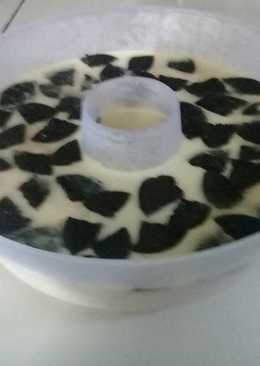 Puding susu oreo