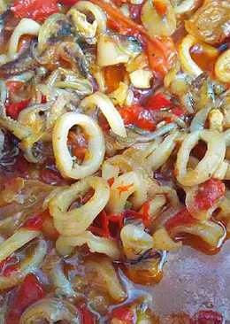 Cumi saos padang pedes