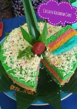 Cassava Rainbow Cake