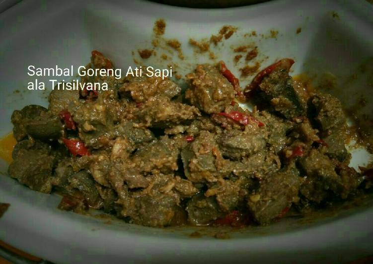 bahan dan cara membuat Sambal Goreng Ati Sapi #KitaBerbagi