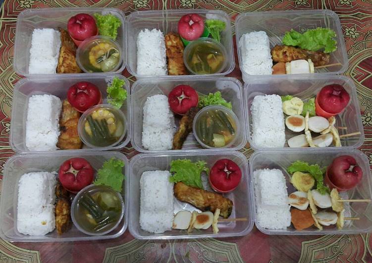 resep lengkap untuk Bekal Anak Bento 