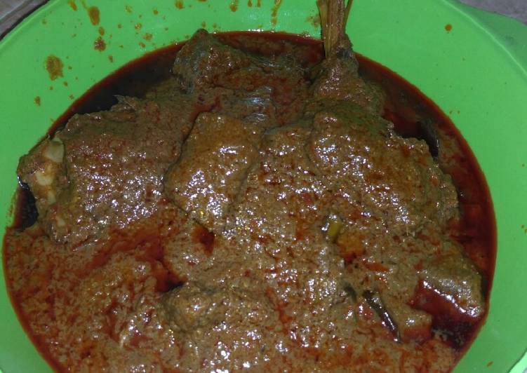 cara membuat Rendang ala alm. Ibu tercinta