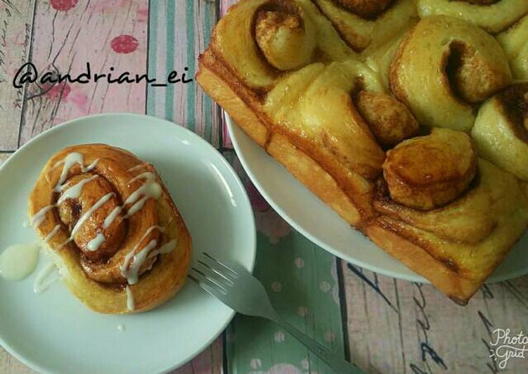 bahan dan cara membuat Cinnamon Rolls