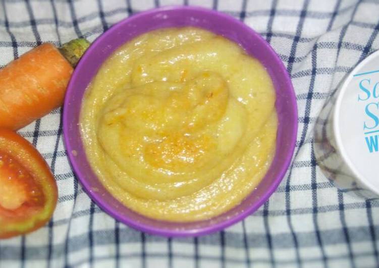 Resep MPASI 8m+ Bubur Wortel Karya Mama Samuel