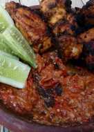 Ayam bakar sambal terasi..