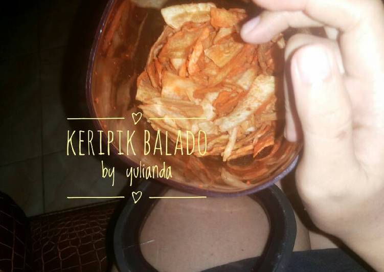 resep Keripik singkong balado