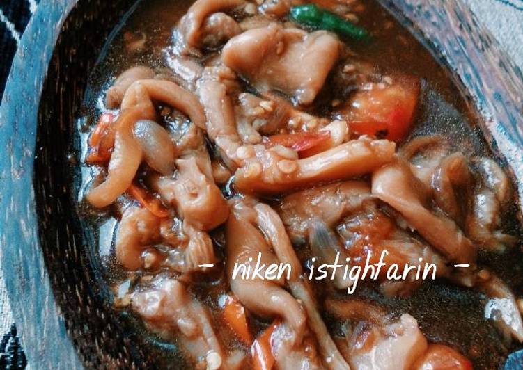 Resep Jamur tiram kuah kecap - Niken Purwa