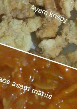 Ayam krispi saos asam manis ^.^