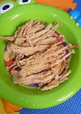 Cemilan anak crispy jamur enoki