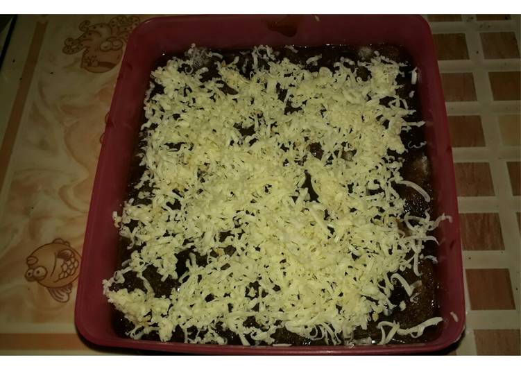 Resep Puding coklat roti tawar with keju