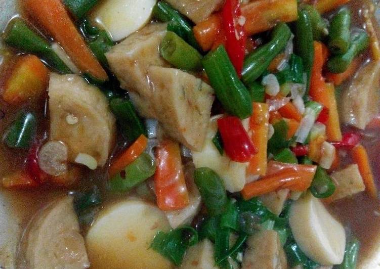 resep masakan Tumis tofu bakso ikan