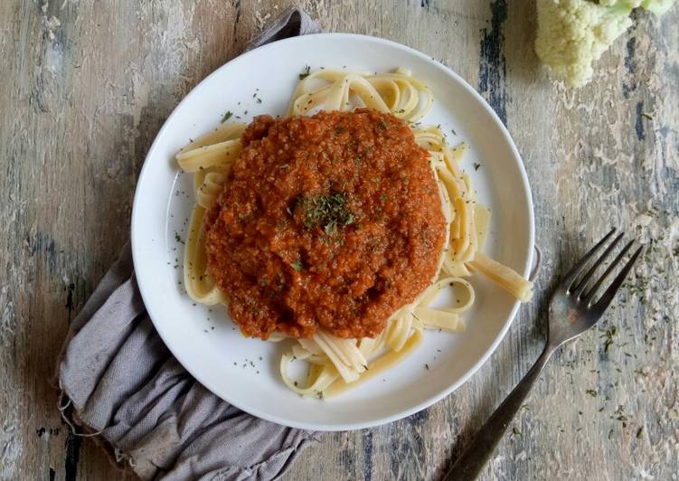 resep lengkap untuk Secret Veggie Sauce Pasta ;)