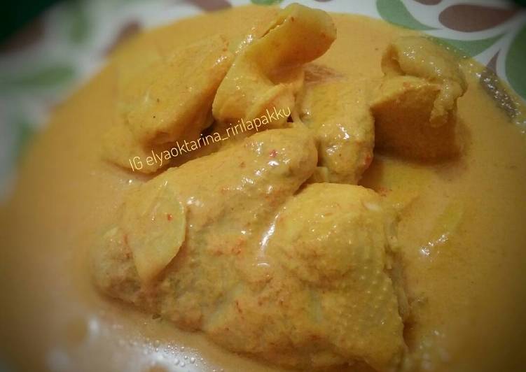 resep masakan Ayam gulai rebung