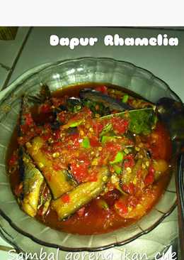 Sambal goreng ikan cue+terong ungu pedas mantap