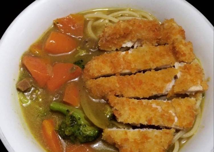 gambar untuk resep Japanese Chicken Katsu Curry Ramen