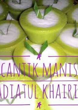 Kue cantik manis pandan,nona cantik,talam pandan