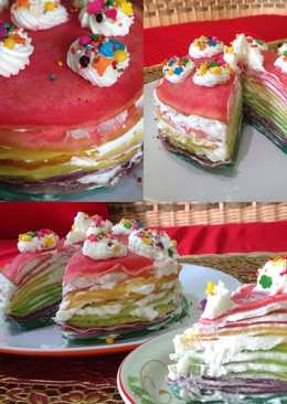 Rainbow miles crepes